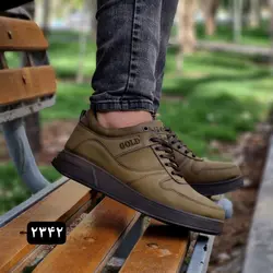 کفش اسپرت مردانه مدل گلدبا کیفت بسیار بالا  زیتونی ارسال رایگان