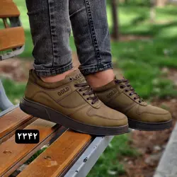 کفش اسپرت مردانه مدل گلدبا کیفت بسیار بالا  زیتونی ارسال رایگان