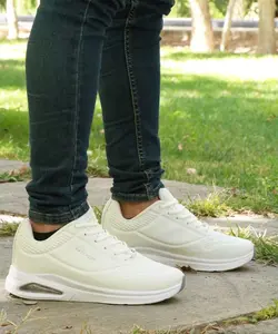 اسپرت مردانه   جدید مدل اسکیچرز  فوق العاده نرم و راحت سفید با ارسال رایگان