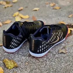 حرااااج ویژه این هفته  کتونی نیم بوت مردانه  بغل زیپ  بندی جدیدتمام مشکی کد2192