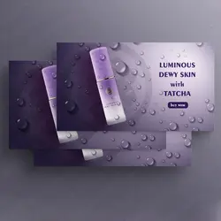 قالب آماده بنر سایت مدل کرم آبرسان تاچا Tatcha Luminous Dewy Skin Mist