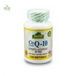 کو کیوتن 30 میلی گرم آلفا ویتامین | Alfa Vitamins Co Q10 30 mg