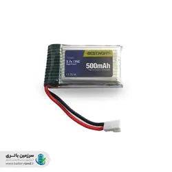باتری لیتیوم پلیمر 752540 ظرفیت 500 میلی‌آمپر 3.7 ولت 25C برند بست BESTBEST 752540 3.7v 500mAh 25c High-Power LiPo Battery