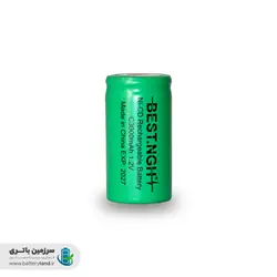 باتری شارژی سایز متوسط C نیکل کادمیوم 1.2 ولت 3000 میلی آمپر بست BESTBest NGH Rechargeable Ni-CD Size-C 1.2v 3000mAh Battery