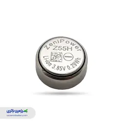 باتری لیتیوم یونی سکه‌ای 3.85 ولت هدست Z55H زنی‌پاور ZeniPowerZeniPower Z55H Rechargeable Li-Ion 1254 Coin Battery