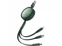 کابل قرقره‌ای فست شارژ سه سر مک دودو مدل CA-725 3in1 Retractable Charging Cable 1.2M