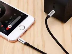 کابل انتقال صدا 3.5 میلی متری (AUX) بیسوس مدل Yiven Audio Cable M30 CAM30-CS1 به طول 1.5 متر