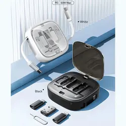 جعبه نگهداری کابل تلسکوپی چندکاره کوتچی مدل MultiFunctional Telescopic Cord Storage Box 87701