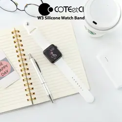 بند سیلیکونی اپل واچ 42/44/45 میلی‌متری کوتچی  W3 Silicone Watch Band CS2086