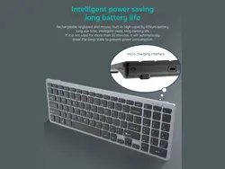 کیبورد وایرلس سه حالته کوتچی مدل Three-mode wireless keyboard 84007