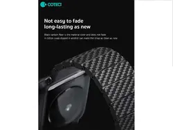 بند طرح کربن کوتچی مدل Carbon Fiber WatchBand  22008 مناسب برای اپل واچ 42/44/45 میلی‌متری