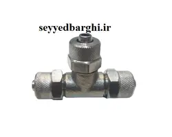 سه راهی مهره ای فلزی  6 پنوماتیک