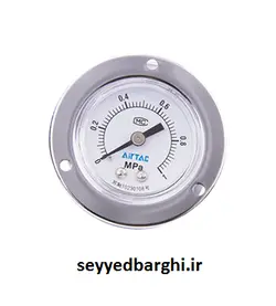 مانومتر 10 بار خشک تابلویی صفحه 4 سانت فلنجدار AIRTAC