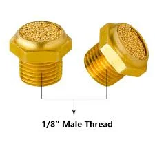 اگزوز تخت 1/8 برنجی و آلیاژی پنوماتیک