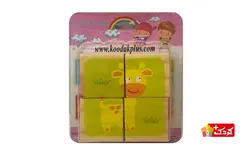 پازل مکعبی 2*2 چوبی 6 وجهی