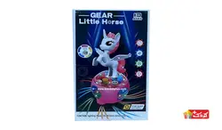 اسب تک شاخ موزیکال و چراغ دار چرخ دنده ای مدل 130-NR617