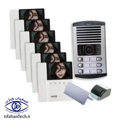 آیفون تصویری شش واحدی کامل الکتروپیک با مانیتور 897