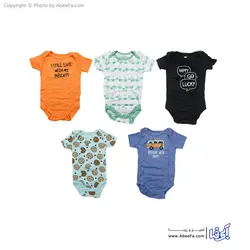 بادی آستین کوتاه نوزادی  Koala baby  مدل 2 بسته چهار عددی