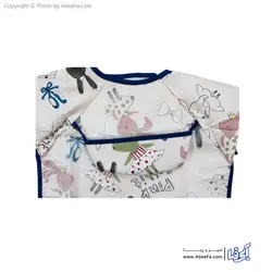 پیش بند نوزادی آستین کوتاه طرح PINK RABBIT