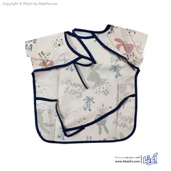 پیش بند نوزادی آستین کوتاه طرح PINK RABBIT