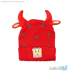 ست کلاه و شال گردن نوزادی مدل COW