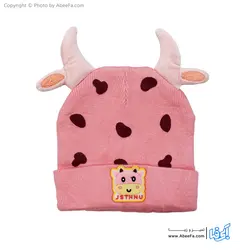 ست کلاه و شال گردن نوزادی مدل COW