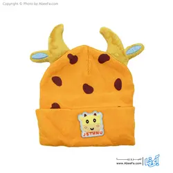 ست کلاه و شال گردن نوزادی مدل COW