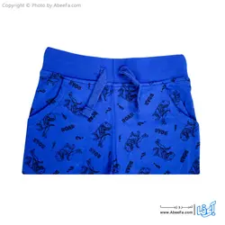 شلوار بچگانه مدل دایناسور-آبی