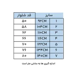 شلوار بچگانه مدل دایناسور-آبی