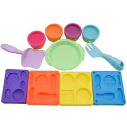 ست خمیر بازی مدل همبرگر ساز برند play-toy