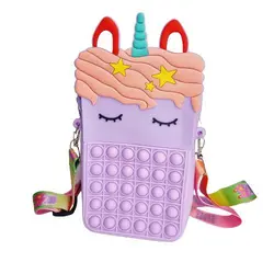 کیف موبایل فیجت پاپتی طرح یونیکورن