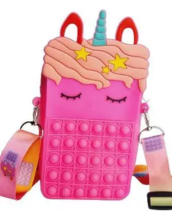 کیف موبایل فیجت پاپتی طرح یونیکورن