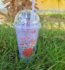 لیوان اسموتی و دوجداره طرح تک شاخ