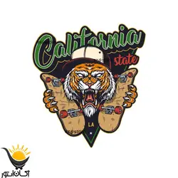 برچسب خودرو طرح ببر