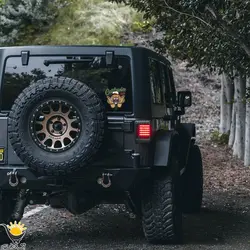 برچسب خودرو طرح ببر