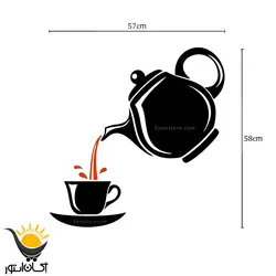 استیکر دیواری آشپزخانه طرح قوری