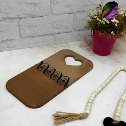 تخته سرو چوب و رزین طرح پتینه
