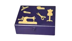 جعبه لوازم خیاطی سرمه ای