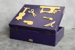 جعبه لوازم خیاطی سرمه ای