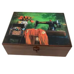 جعبه لوازم خیاطی طرح کلاسیک