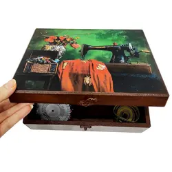 جعبه لوازم خیاطی طرح کلاسیک