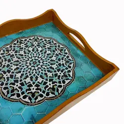 سینی چوب و رزین مدل حوضچه