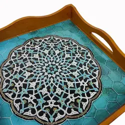 سینی چوب و رزین مدل حوضچه