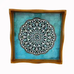 سینی چوب و رزین مدل حوضچه