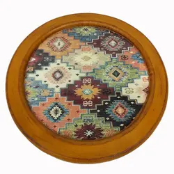 سینی چوبی رزینی طرح جاجیم