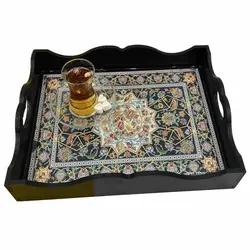 سینی رزینی طرح فرش کد s3040