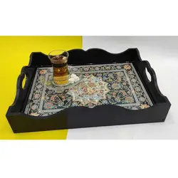 سینی رزینی طرح فرش کد s3040