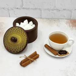 قندان چوبی طرح اسلیمی