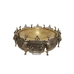 منقل برنجی سایز بزرگ (طرح ۲)