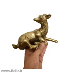 مجسمه آهو (گوزن) برنجی - طرح ۳